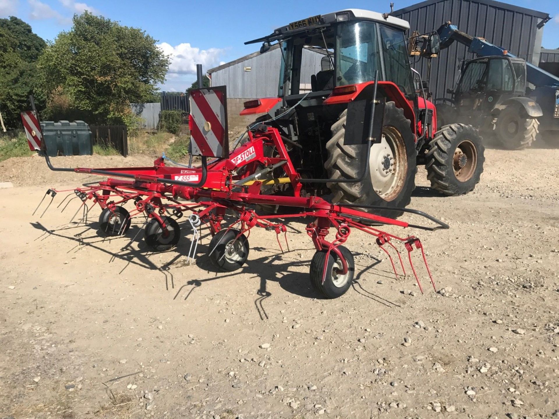 JF Stoll Z-555 DH Hay Tedder Spreader Tractor Mounted 2013 - Image 8 of 10