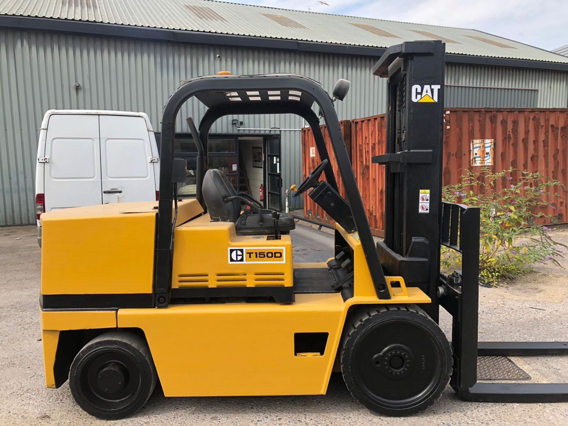 CAT 7.0 Tonne Compact Diesel Forklift, 2.4 Metre Lift, Low Hours, New H&S Cert