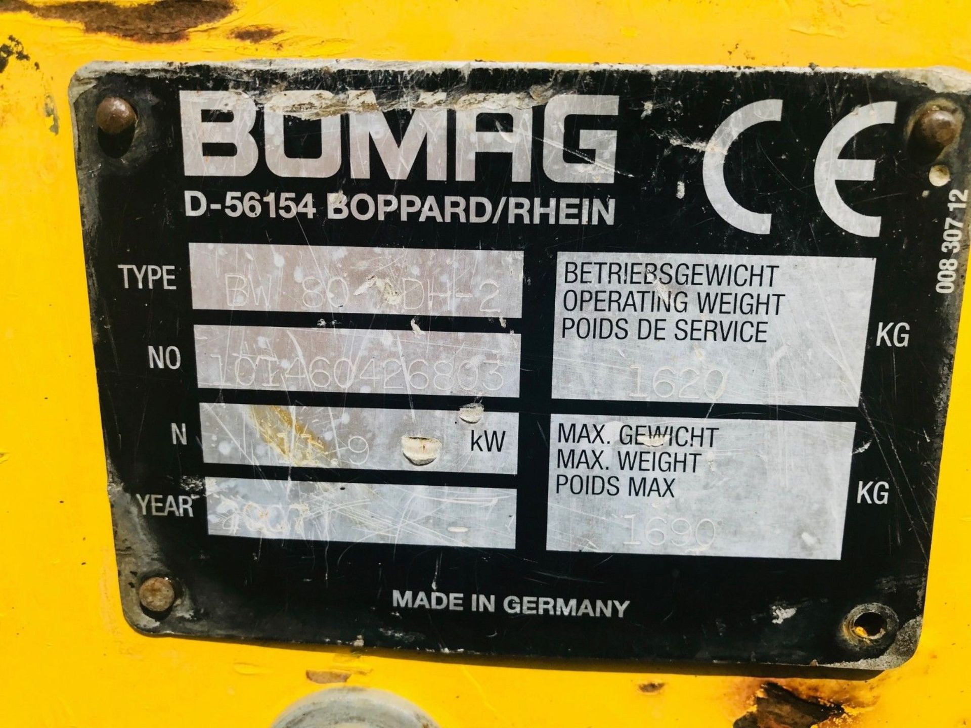 Bomag BW80 ADH-2 Twin Drum Roller - Image 10 of 10