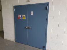 Double Steel Safety / Blast Doors with Frame and reveal