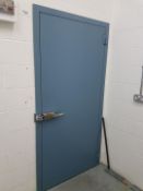 Single Steel Safety / Blast Door with frame and reveal