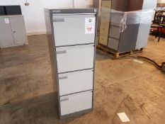 Lockable filling cabinet