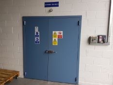 Double Steel Safety / Blast Doors with Frame and reveal