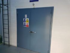 Double Steel Safety / Blast Doors with Frame and reveal