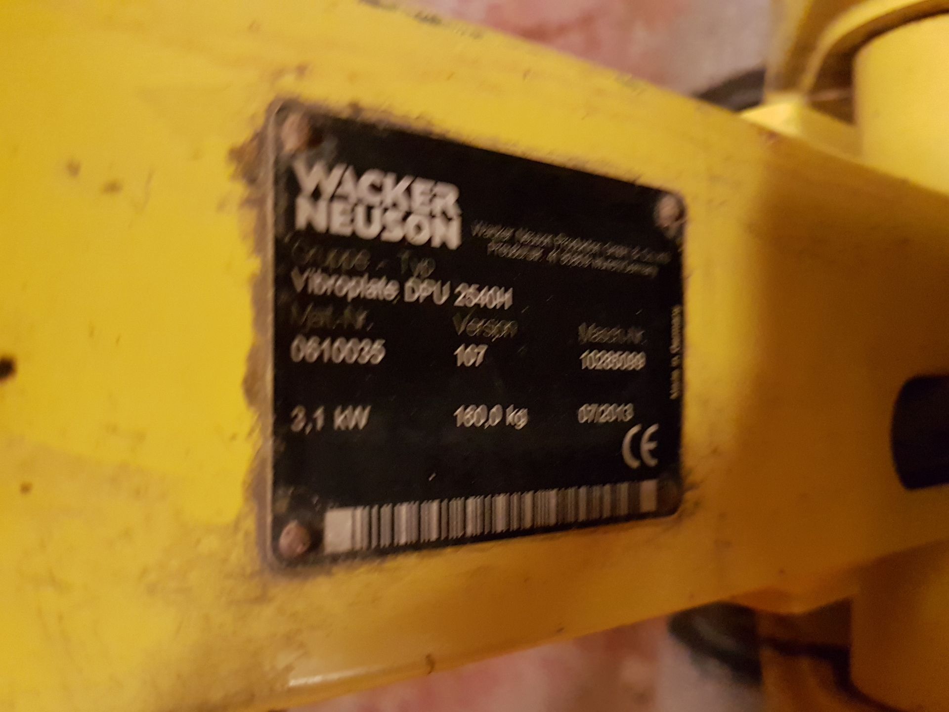Wacker Neuson Diesel Forward / Reverse Compaction Plate - Tested / In Working Order - Image 2 of 2