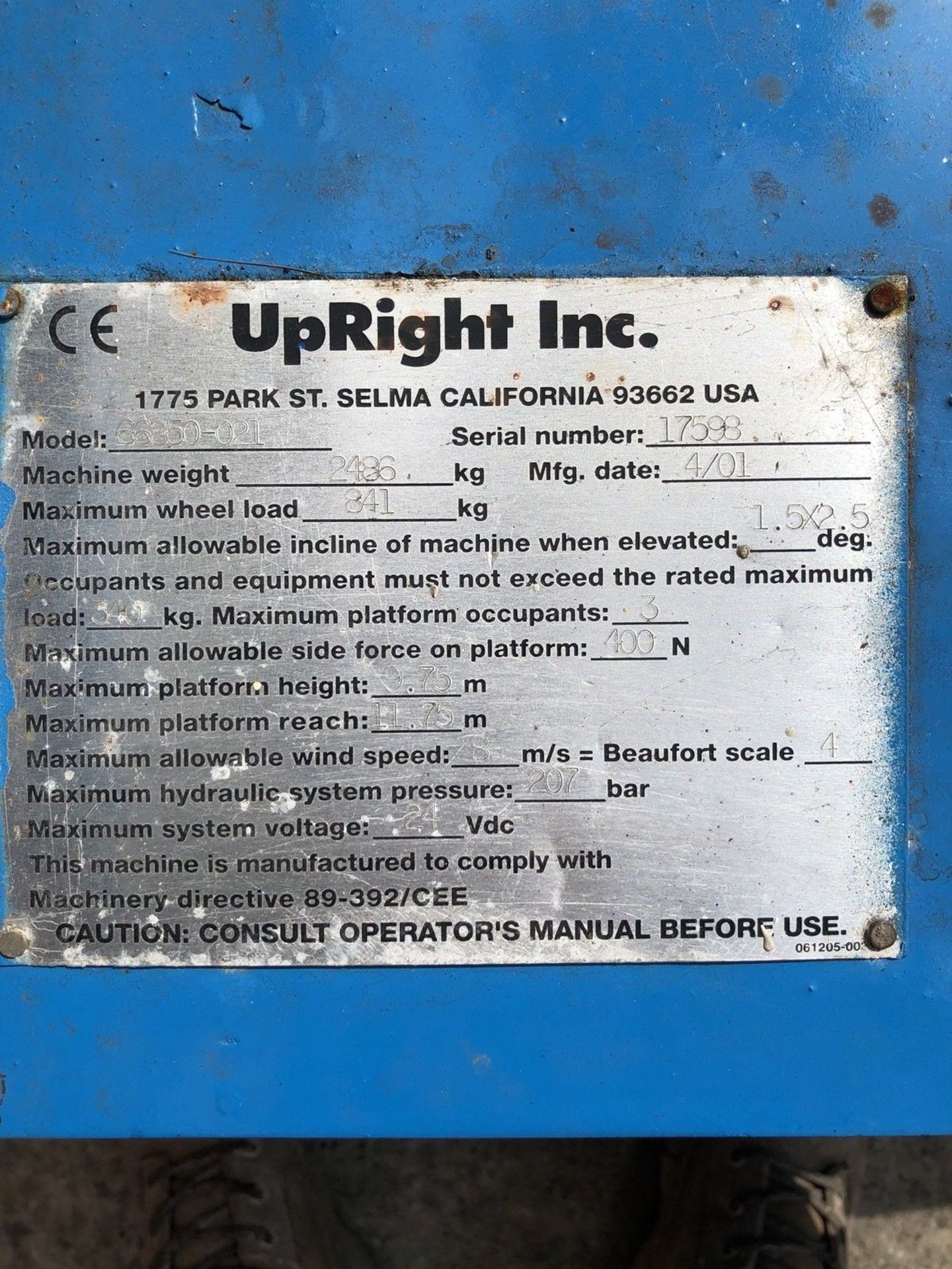 Upright X32N Scissor Lift Cherry Picker - Image 10 of 10