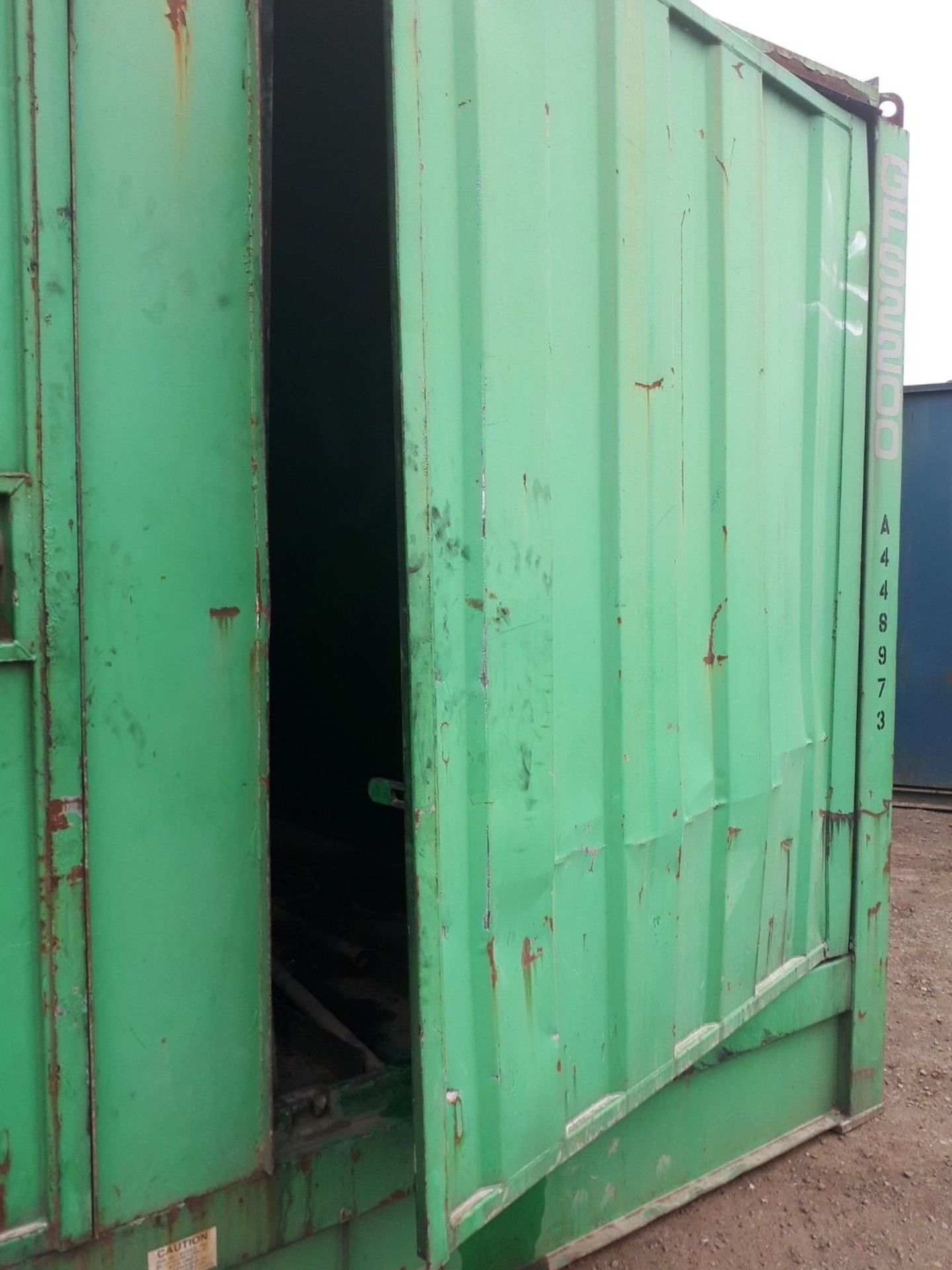 14FT x 8FT STEEL STORAGE SHIPPING CONTAINER - Image 5 of 5