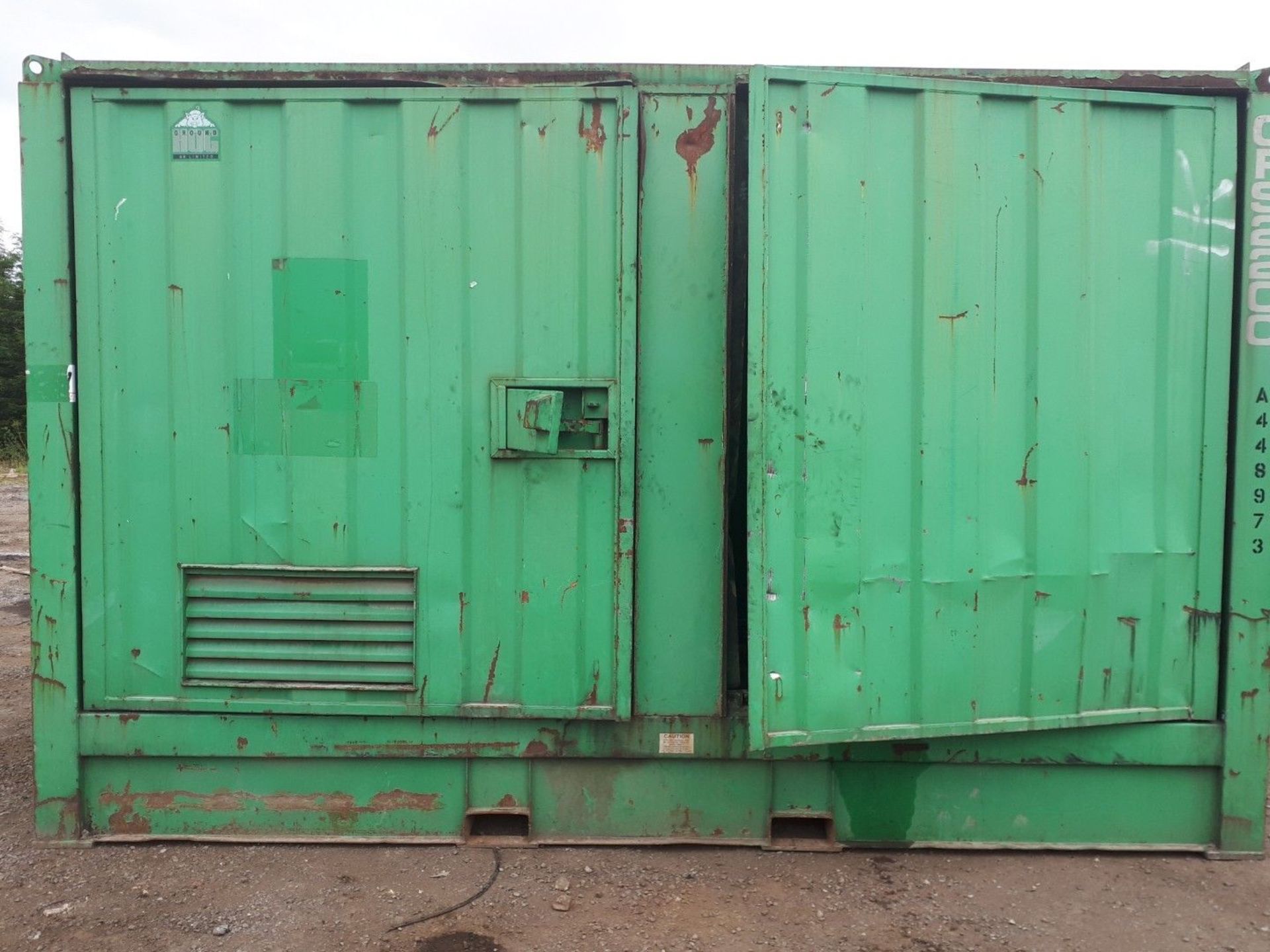 14FT x 8FT STEEL STORAGE SHIPPING CONTAINER - Image 2 of 5
