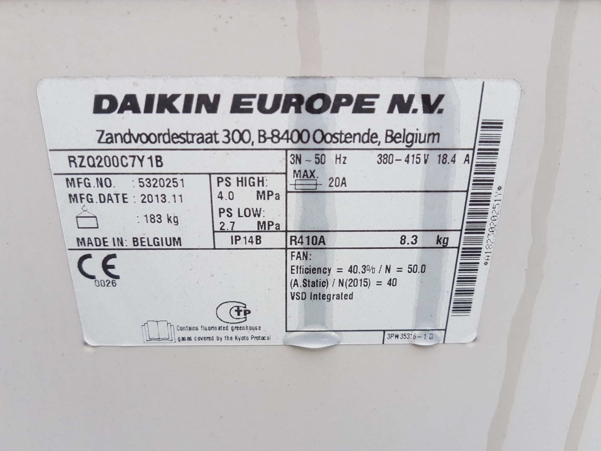 Daikin Super Inverter Roof top Aircon Unit - Image 5 of 6