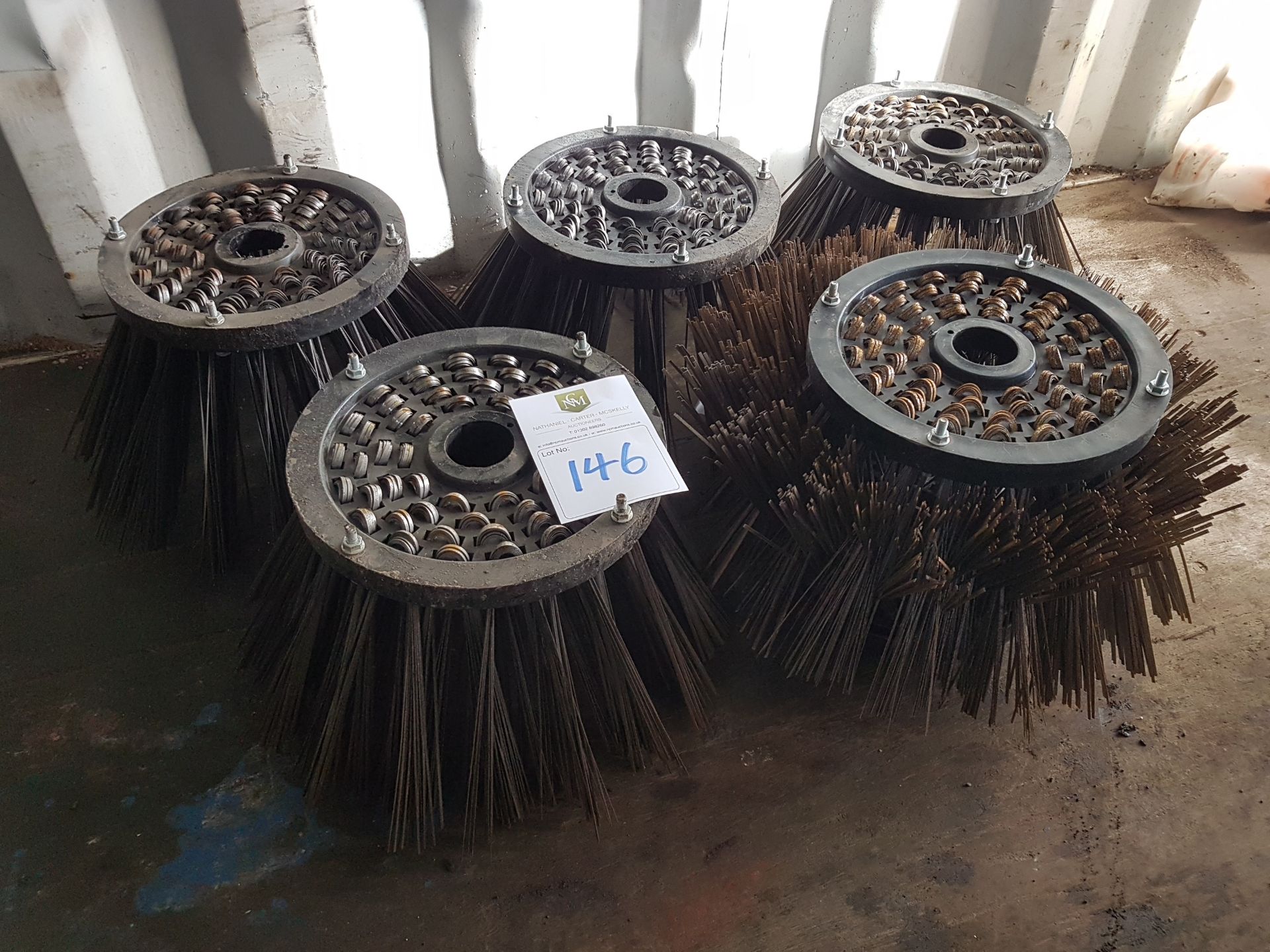 Steel Brushes for Road Sweeper x 6 NO RESERVE