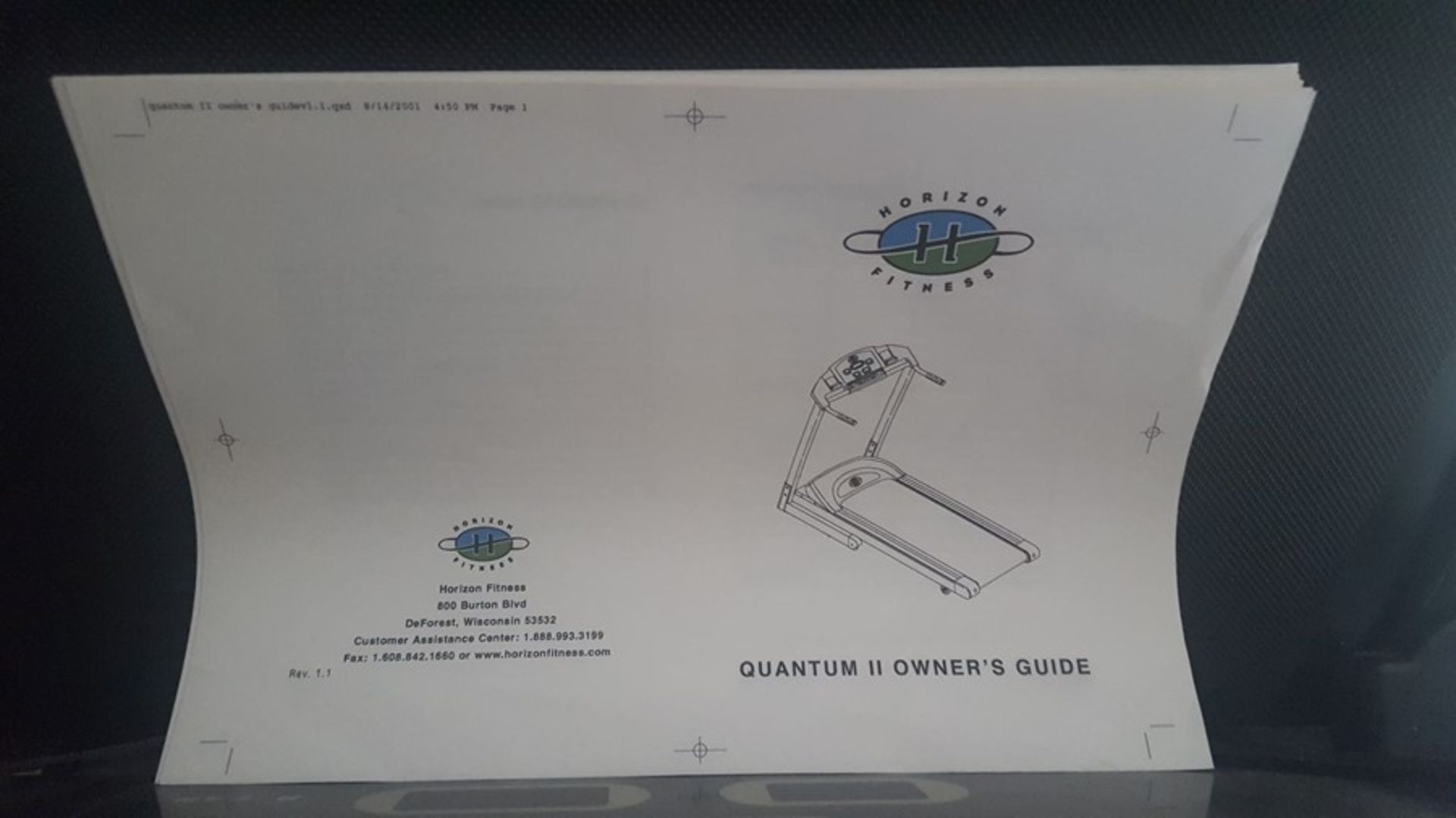 Horizon Quantum 2 Treadmill - Image 5 of 6