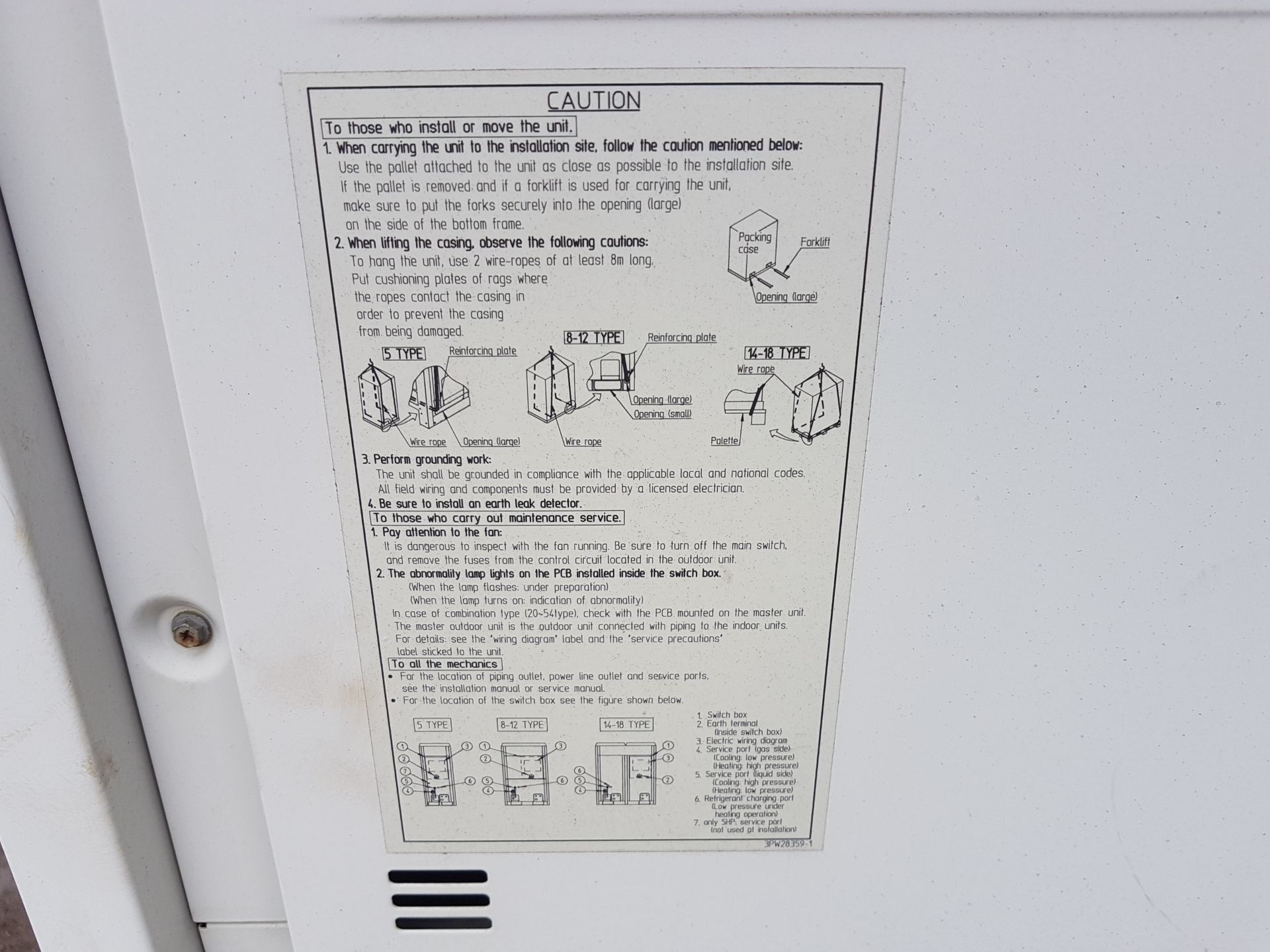 Daikin Super Inverter Roof top Aircon Unit - Image 4 of 5