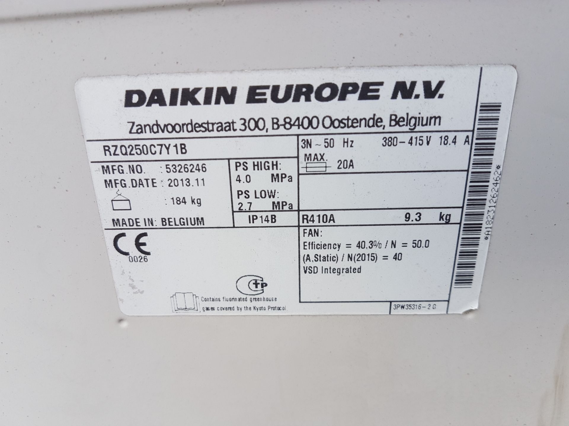 Daikin Super Inverter Roof top Aircon Unit - Image 5 of 5