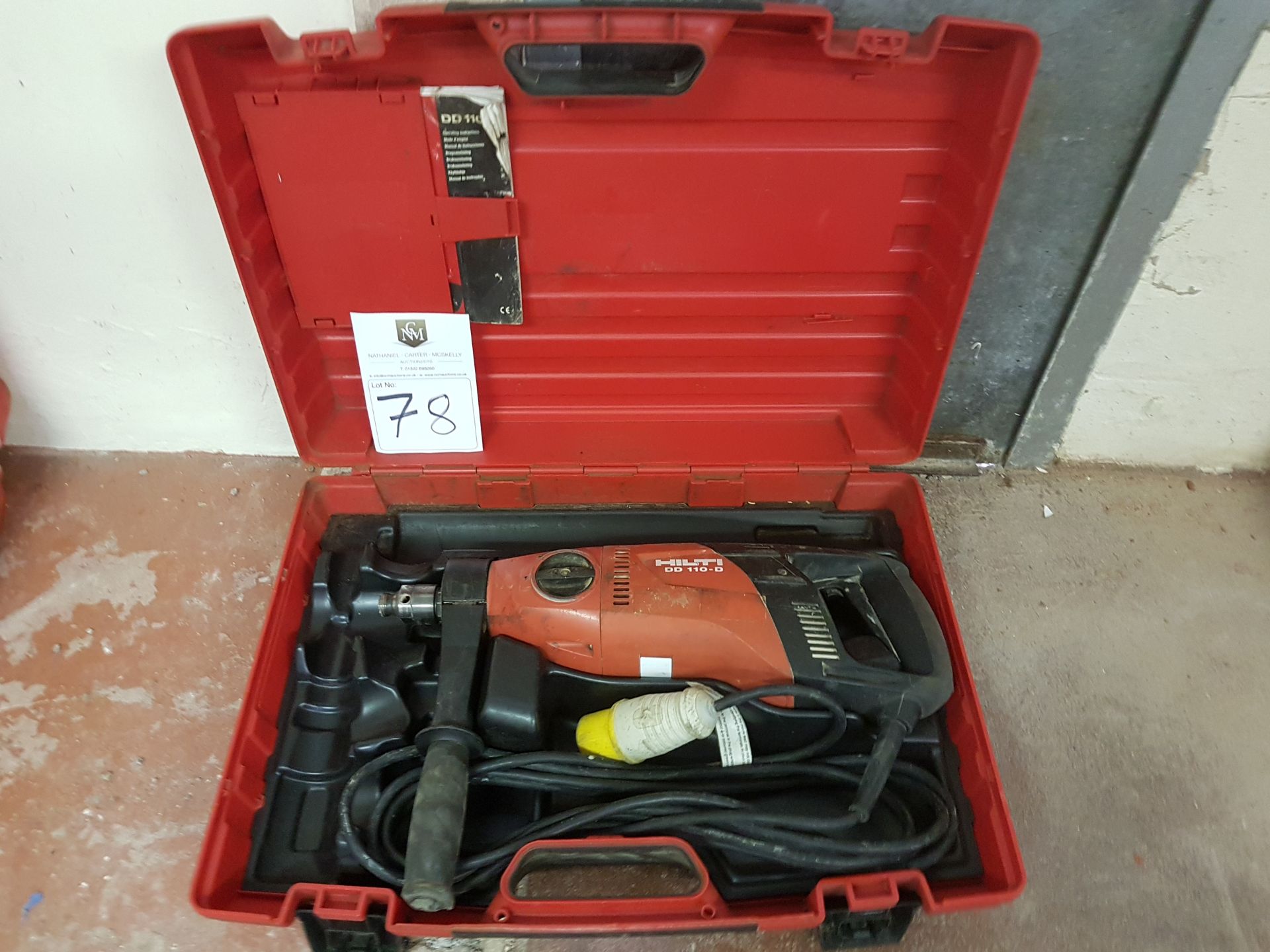 Hilti DD 110 D 110v drill in box - Tested / In working order