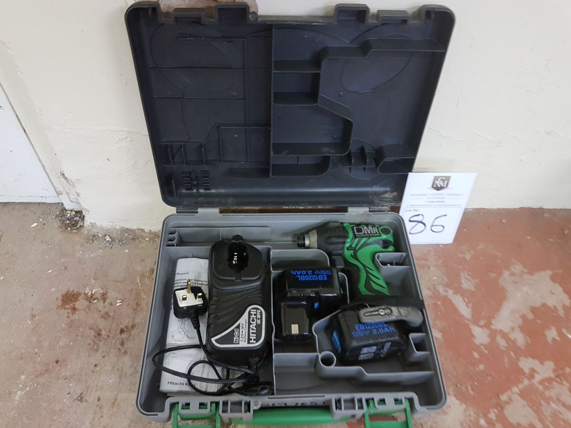 Hitachi 18v Cordless Drill in box - Tested / In working order