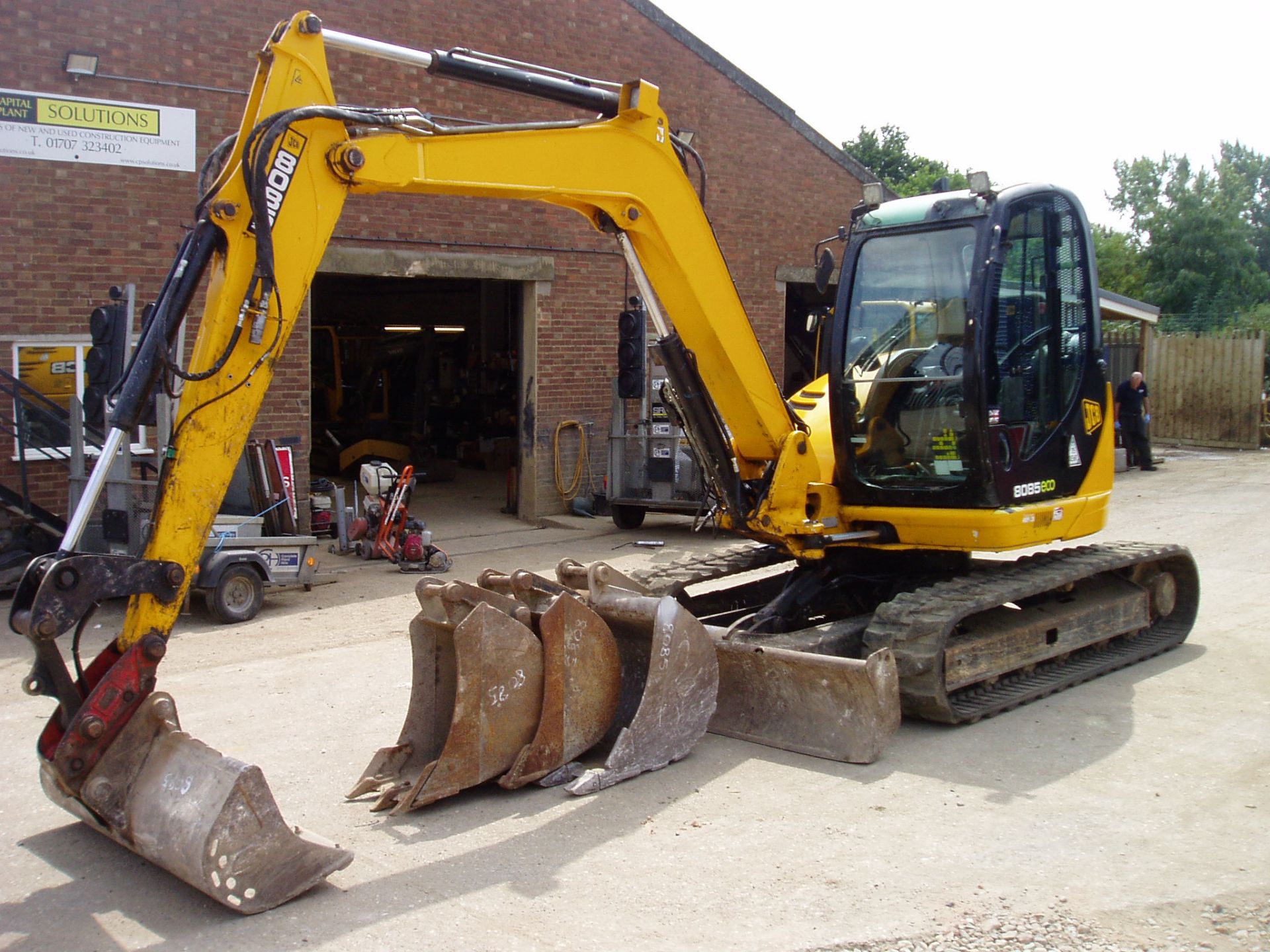 JCB 8085 ZTS Eco 8026Kgs Reduced Tail Swing Midi Excavator (SOL01471) - Bild 10 aus 21