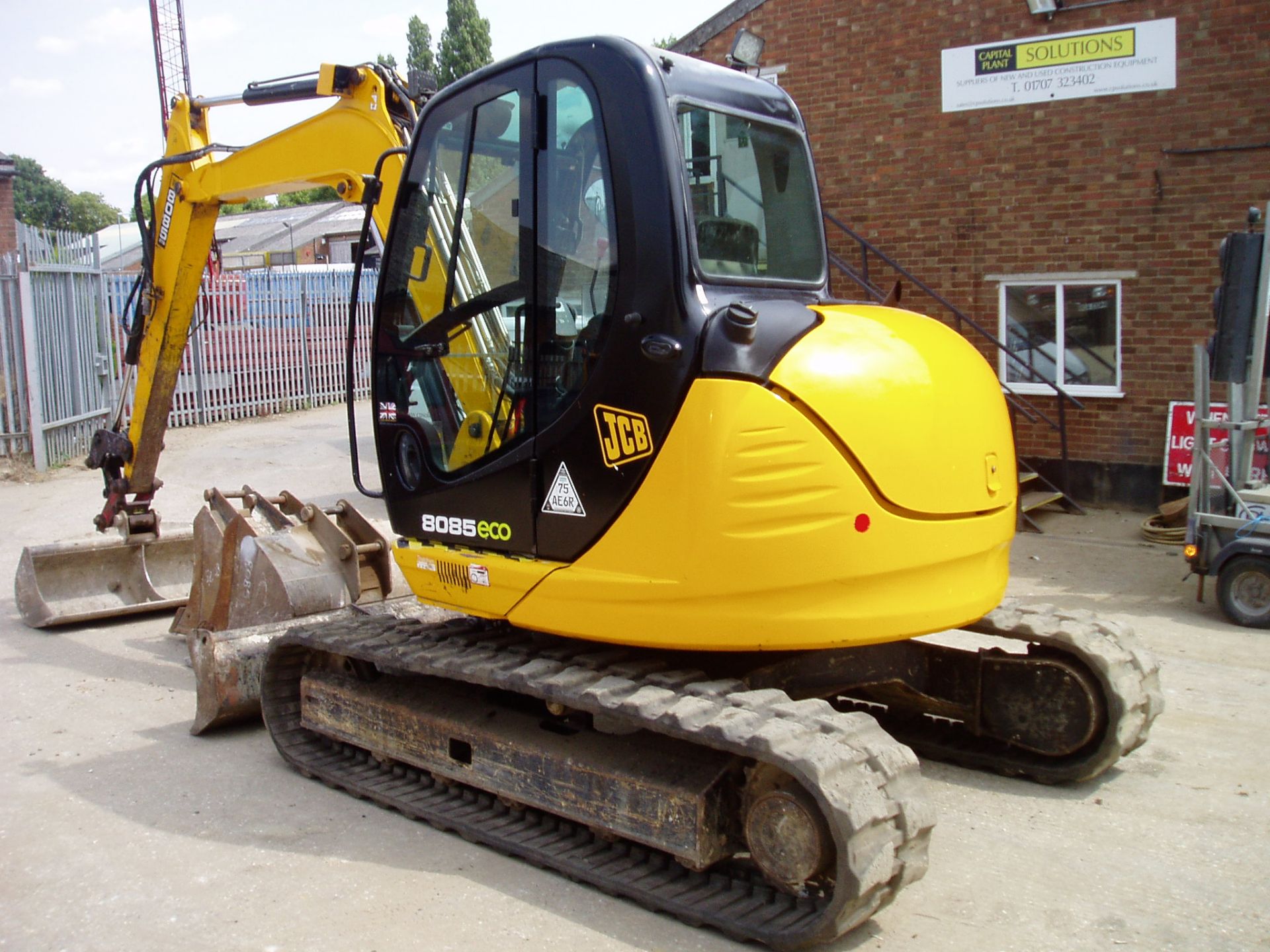 JCB 8085 ZTS Eco 8026Kgs Reduced Tail Swing Midi Excavator (SOL01471) - Bild 15 aus 21