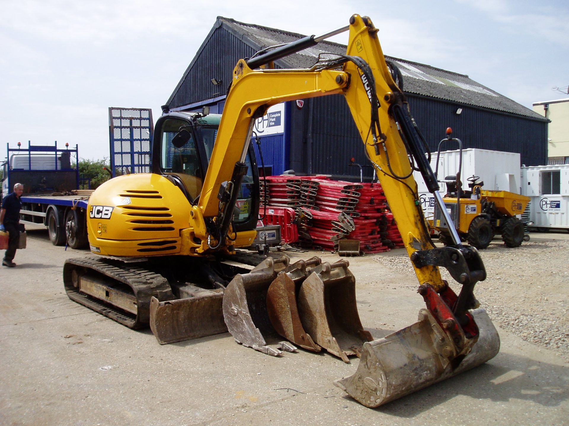 JCB 8085 ZTS Eco 8026Kgs Reduced Tail Swing Midi Excavator (SOL01471) - Bild 18 aus 21