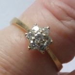 Diamond Daisy 18ct Yellow Gold Ring