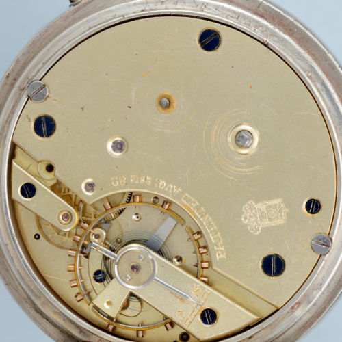 Unusual Silver Patent Chronograph pocket watch - Image 3 of 3