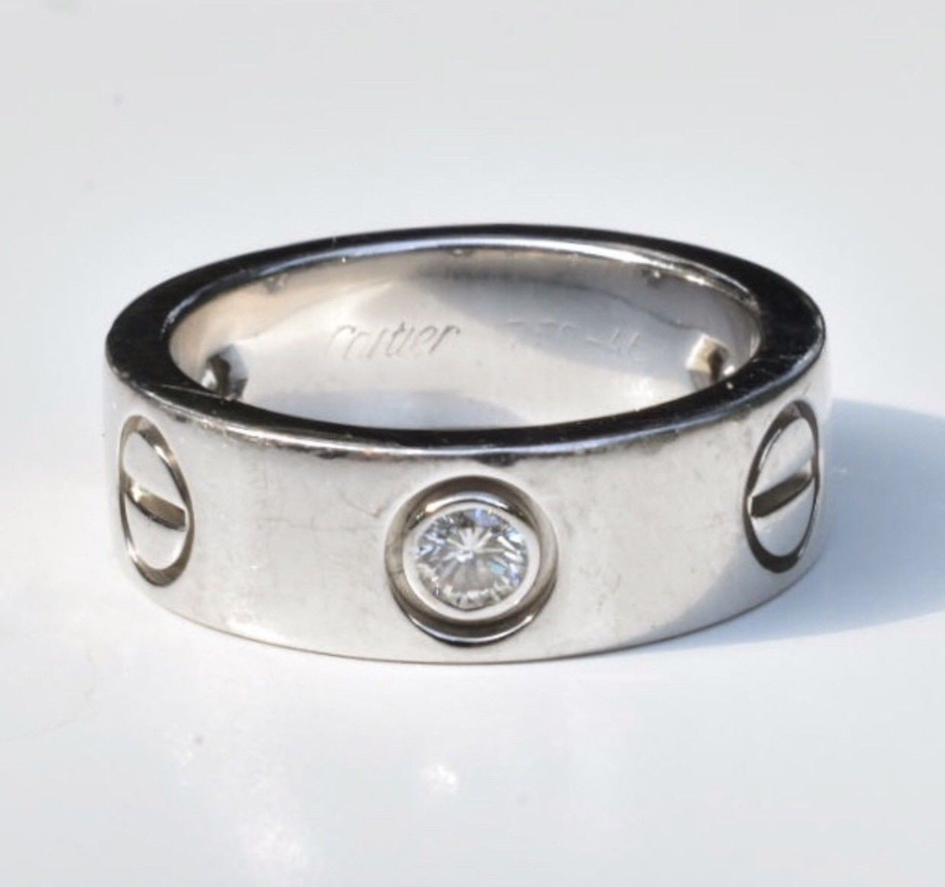 Cartier Diamond Ring Set in 18k White Gold - Image 6 of 12