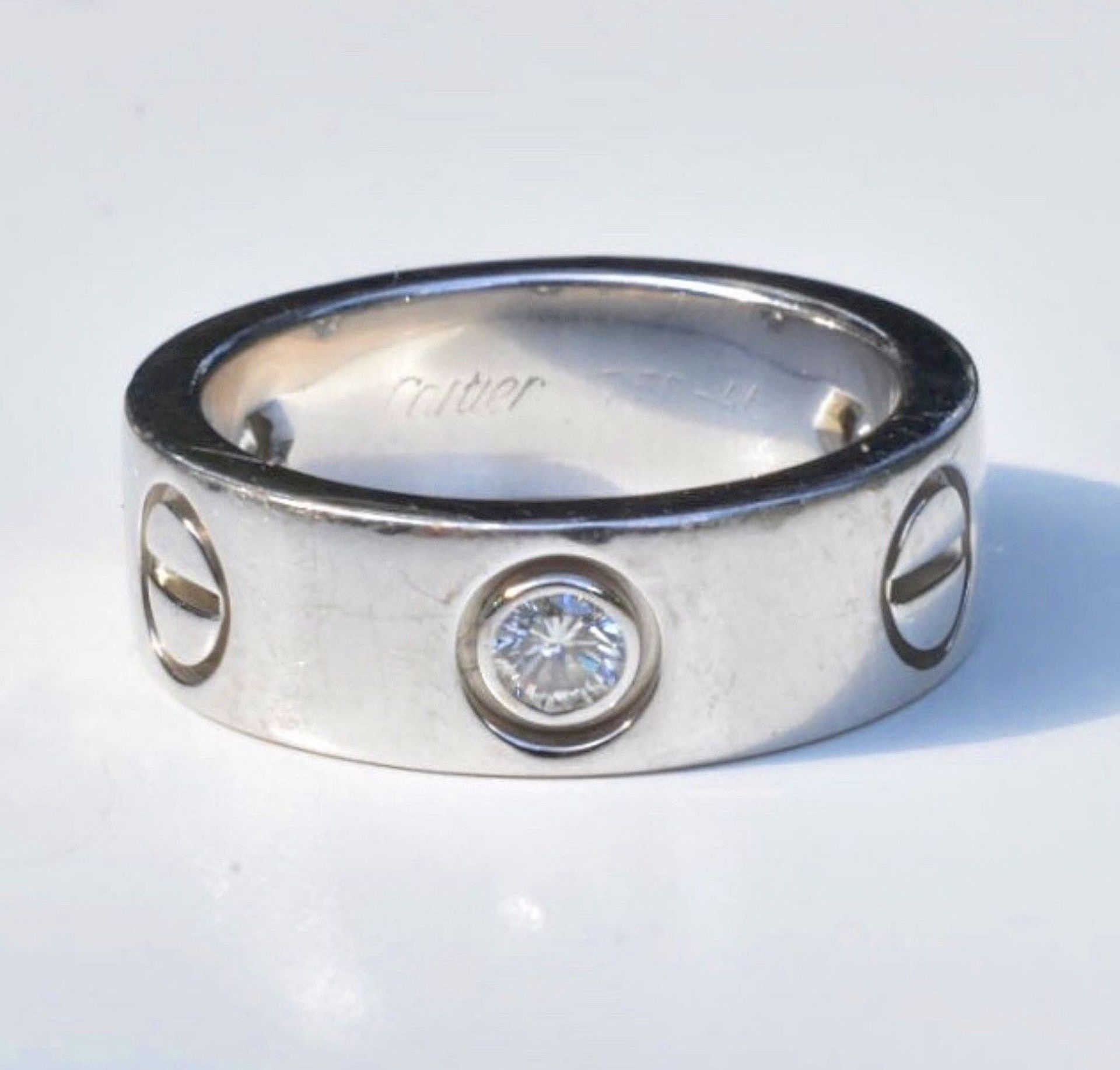 Cartier Diamond Ring Set in 18k White Gold - Image 5 of 12