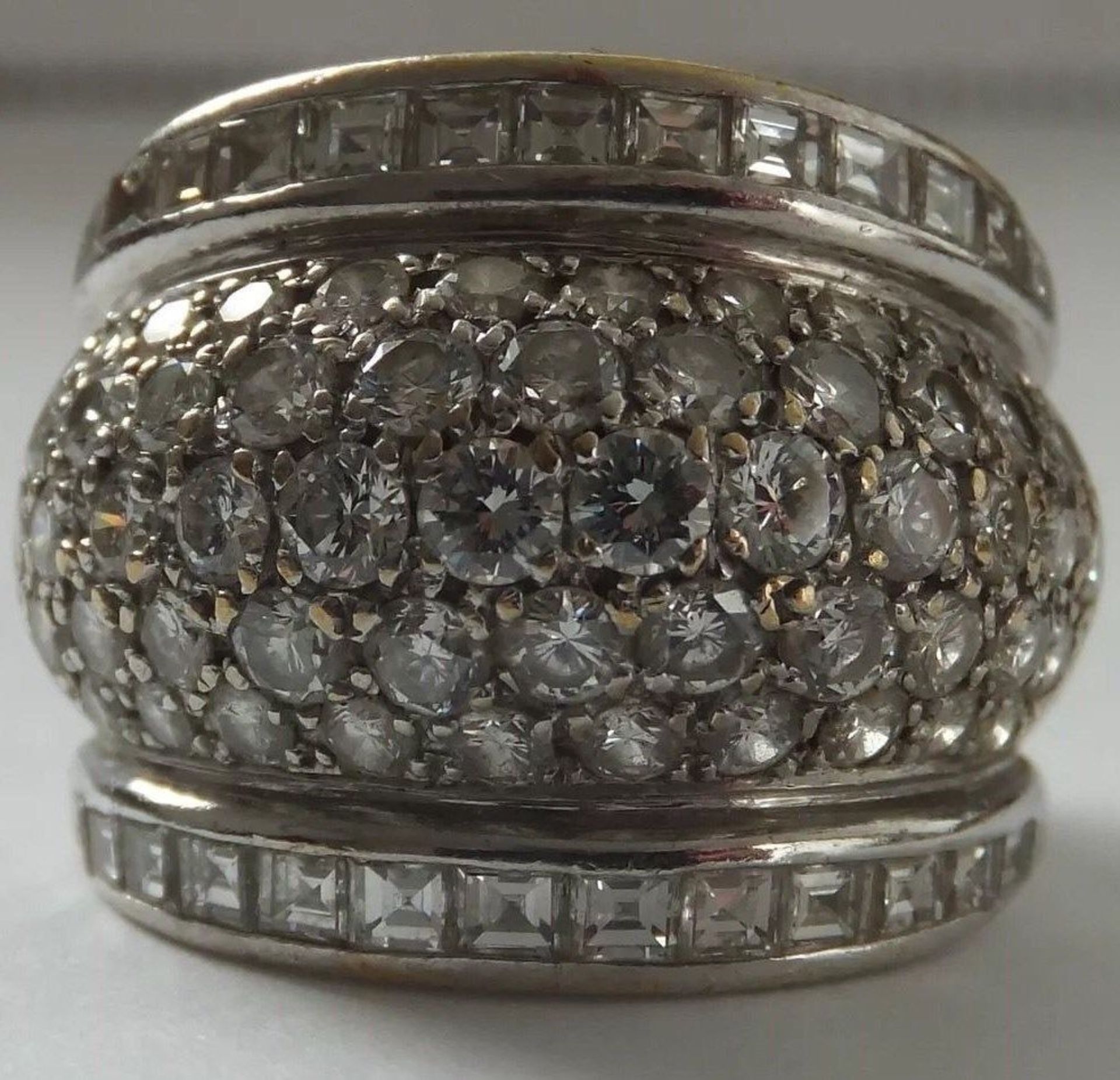 Antique Diamond Gold 3.50ct Art Deco Ring - Image 6 of 6