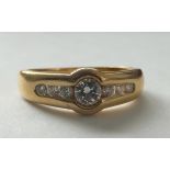 18ct Gold Brilliant Cut Diamond Ring