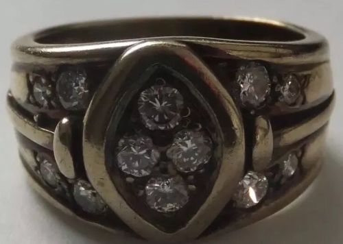 Vintage 18ct Gold Diamond Ring - Image 2 of 4