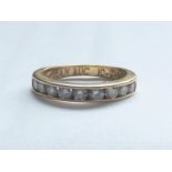 1/2ct Diamond Half Eternity Ring 18 carat Yellow Gold Band