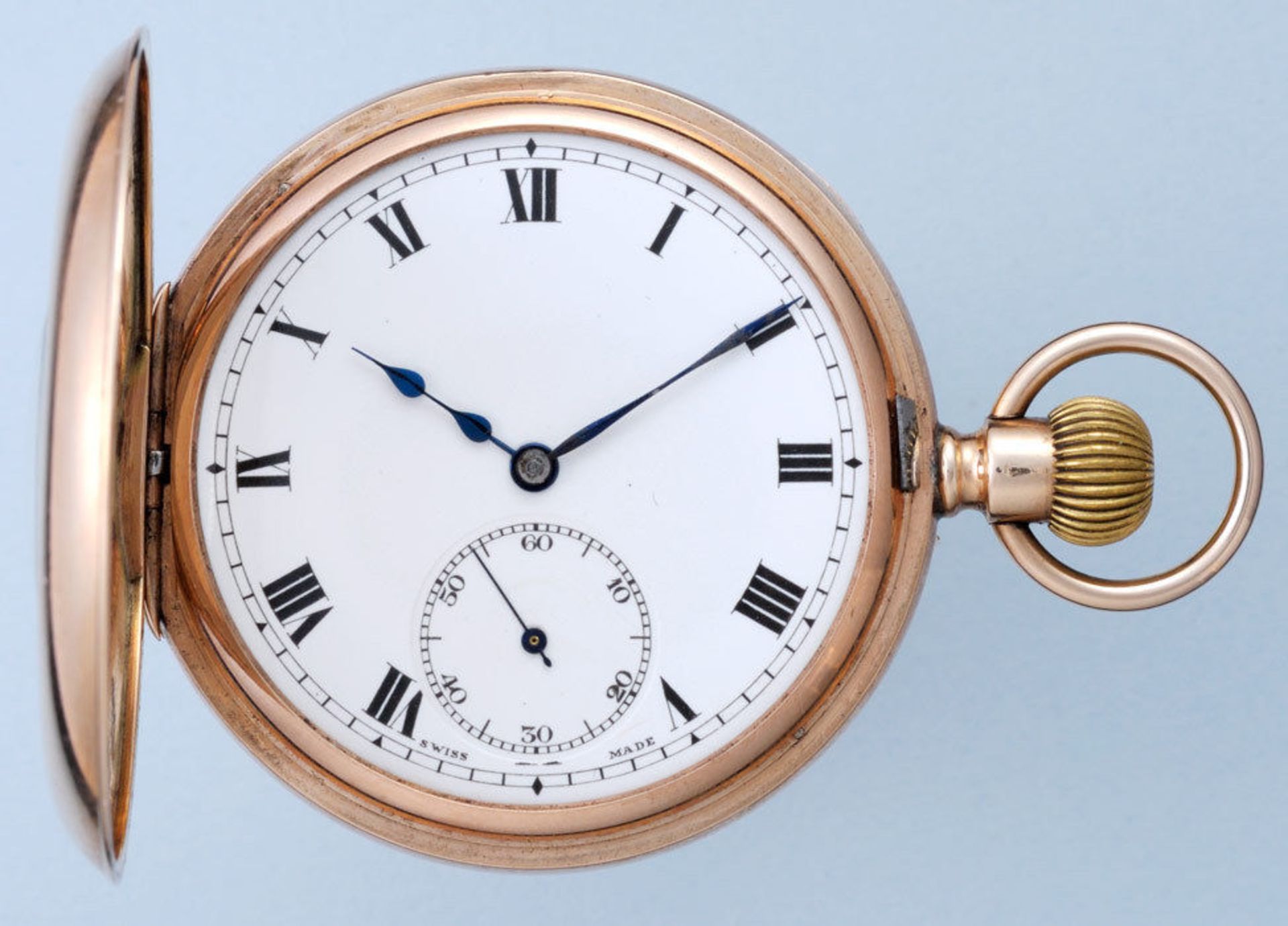 Swiss Gold Half Hunter Pocket Watch - Image 3 of 3