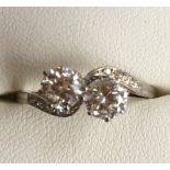 Antique Diamond Ring Art Deco Platinum Ring
