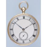 Gold Quarter Repeating Cylinder Pocket Watch