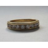 Chanel Set Diamond Eternity 18k Yellow Gold Ring