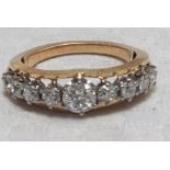 Antique Diamond 18ct Gold Platinum Ring