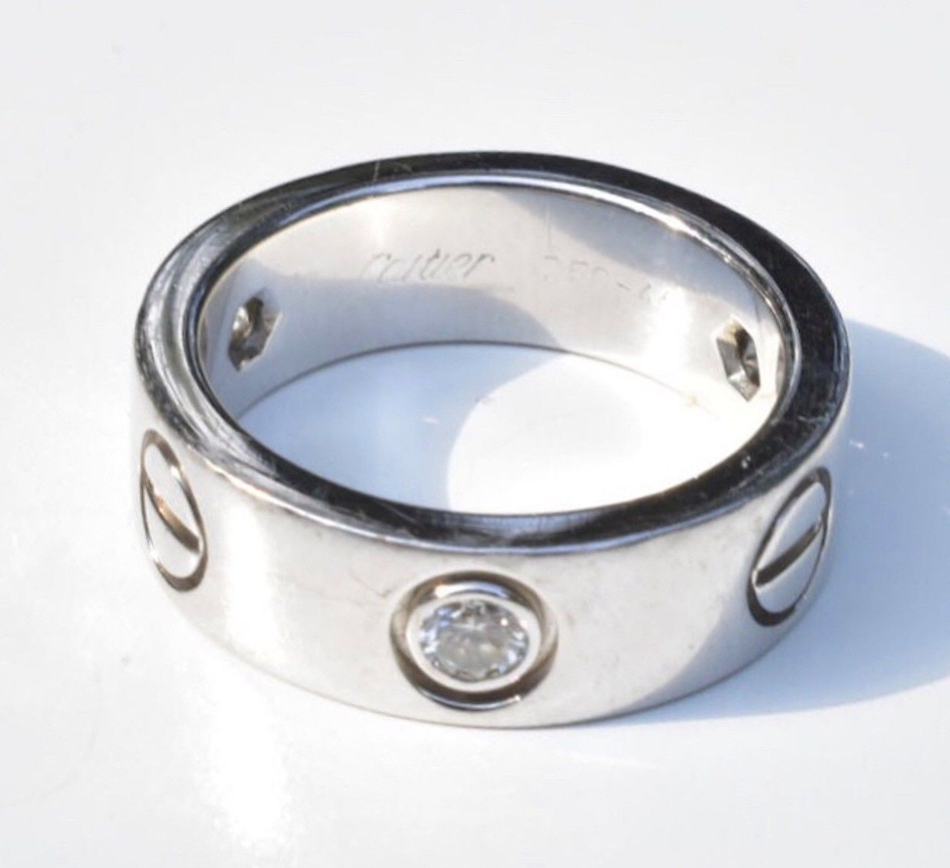 Cartier Diamond Ring Set in 18k White Gold - Image 2 of 12