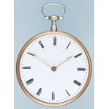 Silver & Gold Quarter Repeating Pocket Watch by Leroy