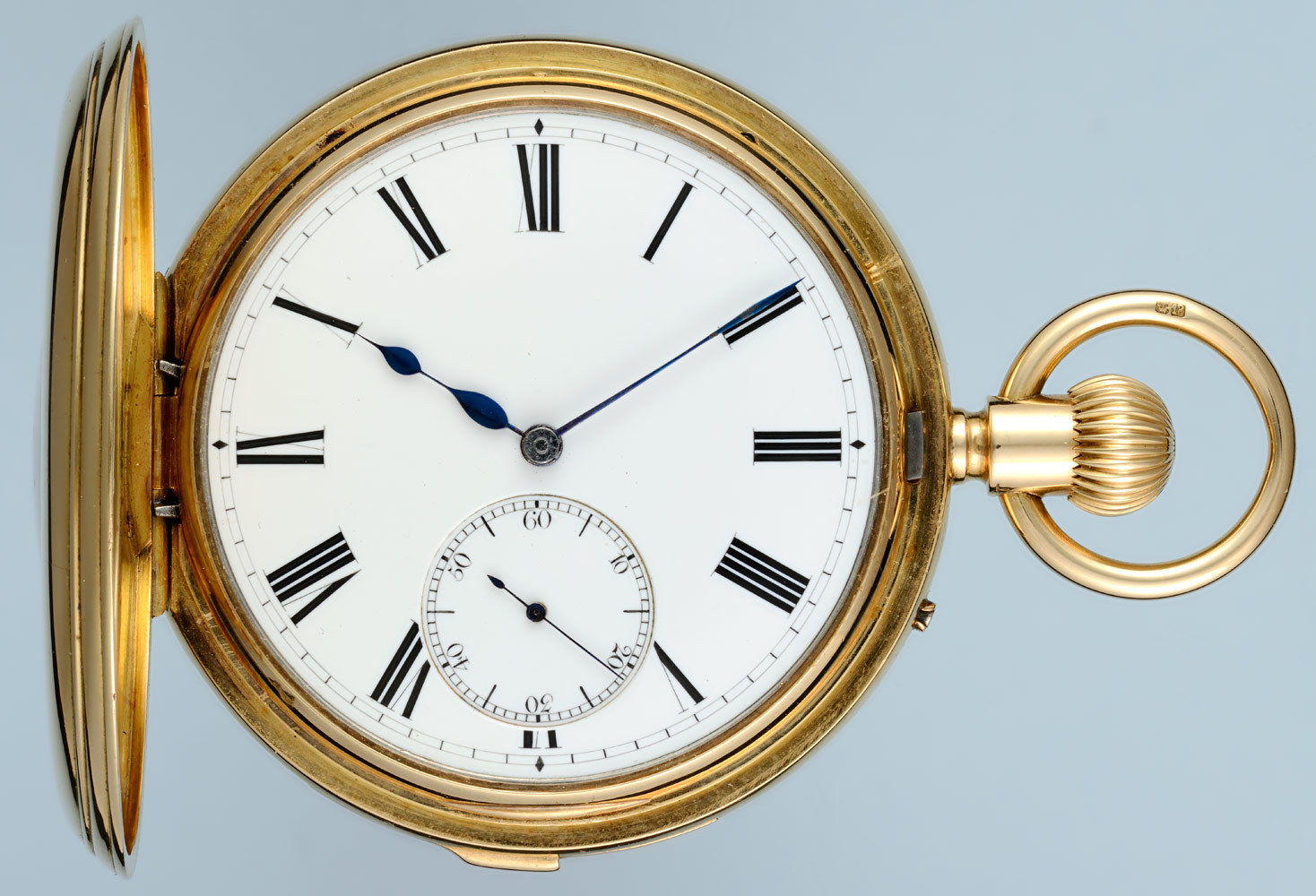 English Minute Repeating Gold Half Hunting Cased Pocket Watch