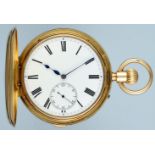 English Minute Repeating Gold Half Hunting Cased Pocket Watch
