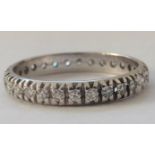 Art Deco 1.20ct Diamond 18ct Gold Eternity Ring