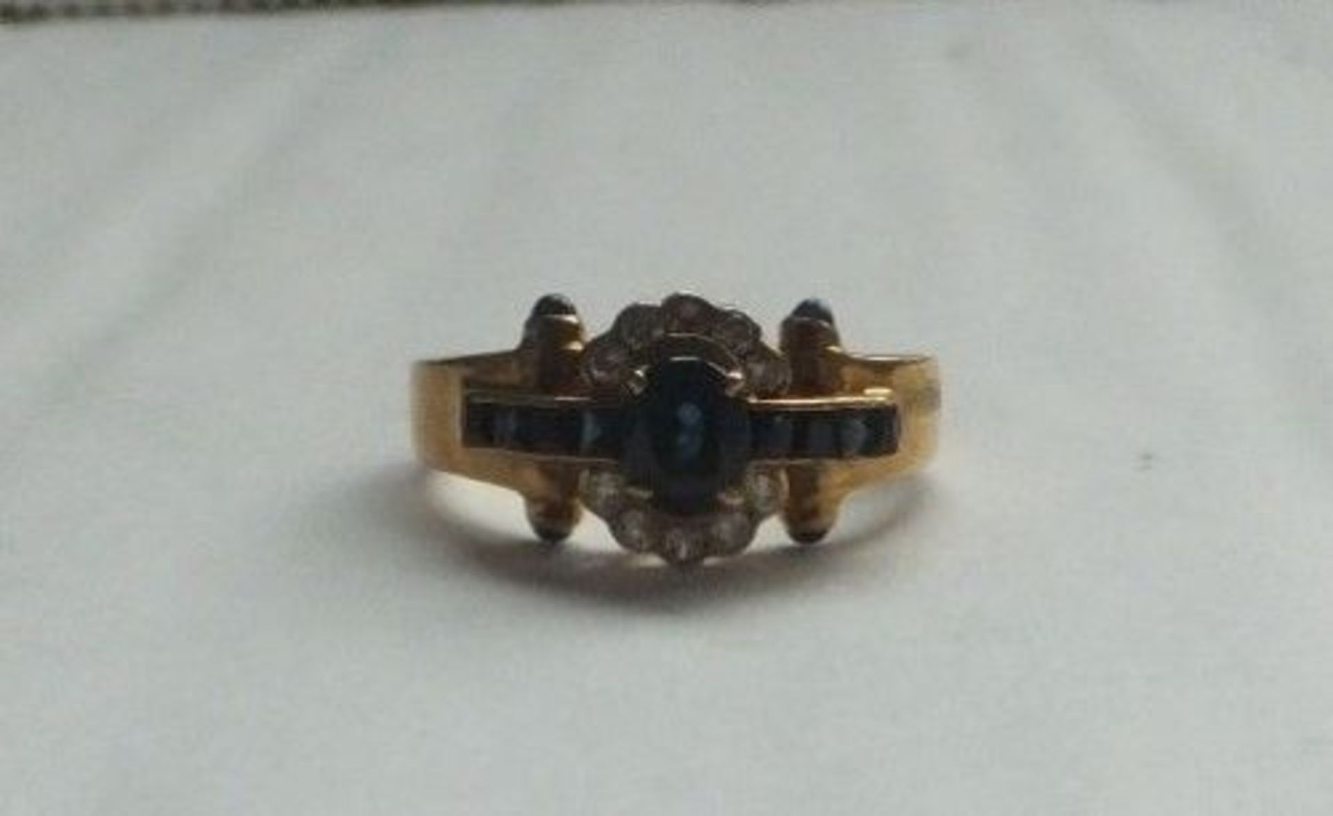 Sapphire and Diamond 18ct Gold Ring