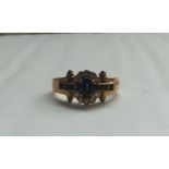 Sapphire and Diamond 18ct Gold Ring