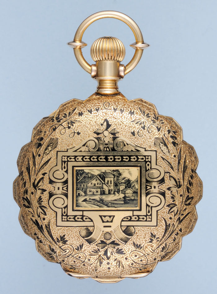 Gold and Enamel American Hunter Pocket Watch - Image 2 of 4