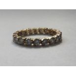 Art Deco 1.05ct Diamond 18 Carat Yellow Gold Full Eternity Ring