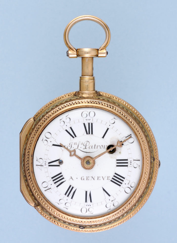 Gold Quarter Repeating Swiss Verge Pocket Watch - Image 2 of 3