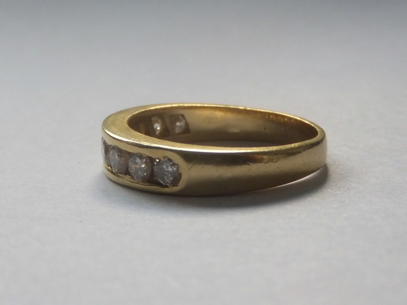 Chanel Set Diamond Eternity 18k Yellow Gold Ring - Image 3 of 4