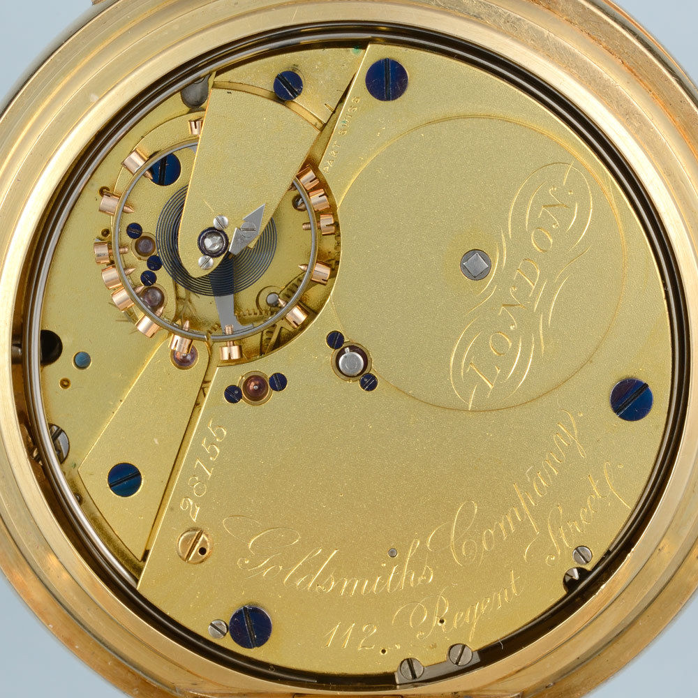 English Gold Half Hunting Cased Minute Repeating Chronograph - Image 4 of 5