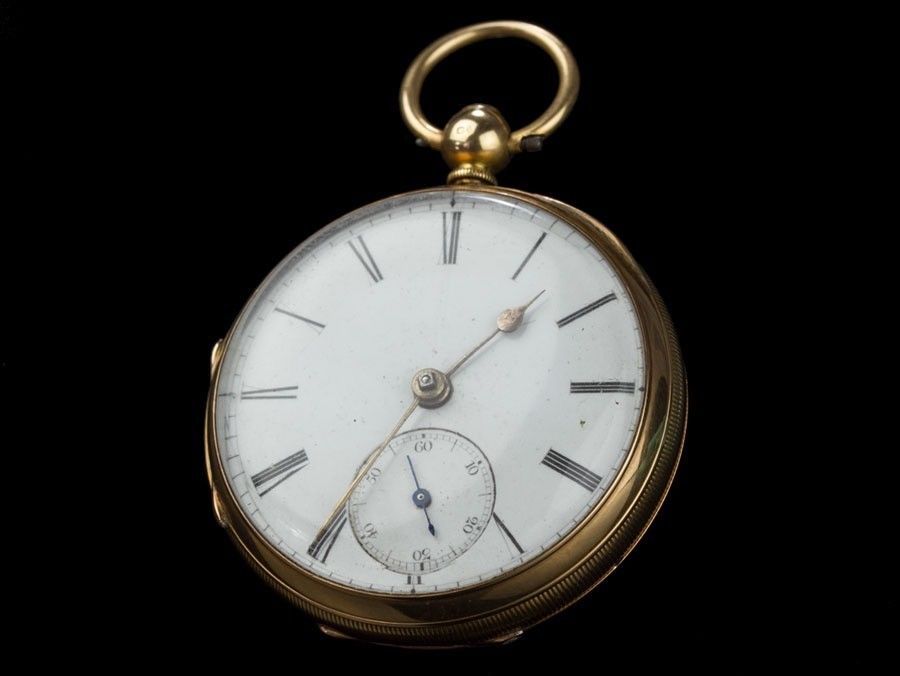 1887 Chester Hallmarked 18 Carat Gold Fusee Pocket Watch