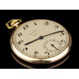 1933 Fine 9 Carat Gold 17 Jewels Rolex Pocket Watch by Asprey