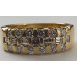 18ct Gold Princess Cut Diamond Ring